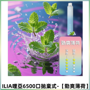 ILIA BAR 4哩啞一次性大容量6500Puffs拋棄式電子煙【勁爽薄荷】