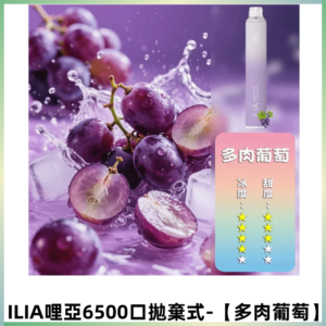 ILIA BAR 4哩啞一次性大容量6500Puffs拋棄式電子煙【多肉葡萄】
